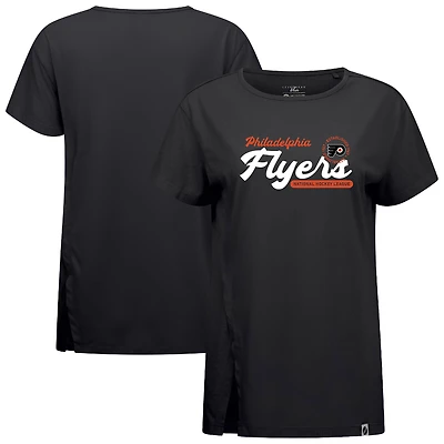 Women's Levelwear  Black Philadelphia Flyers Influx Monument T-Shirt