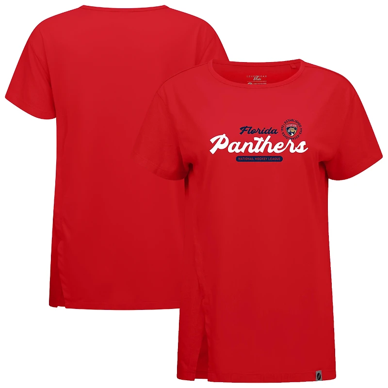 Women's Levelwear  Red Florida Panthers Influx Monument T-Shirt