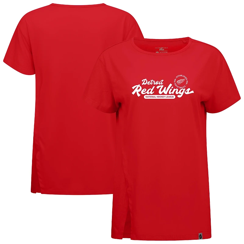 Women's Levelwear  Red Detroit Wings Influx Monument T-Shirt