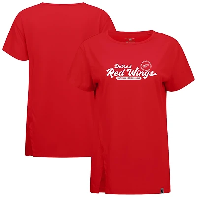 Women's Levelwear  Red Detroit Wings Influx Monument T-Shirt