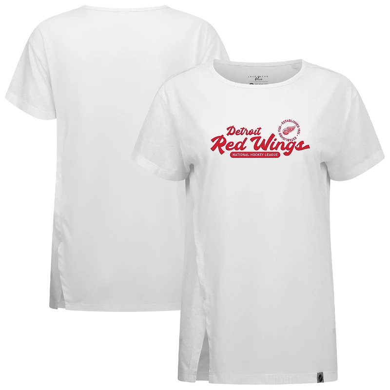 Women's Levelwear  White Detroit Red Wings Influx Monument T-Shirt
