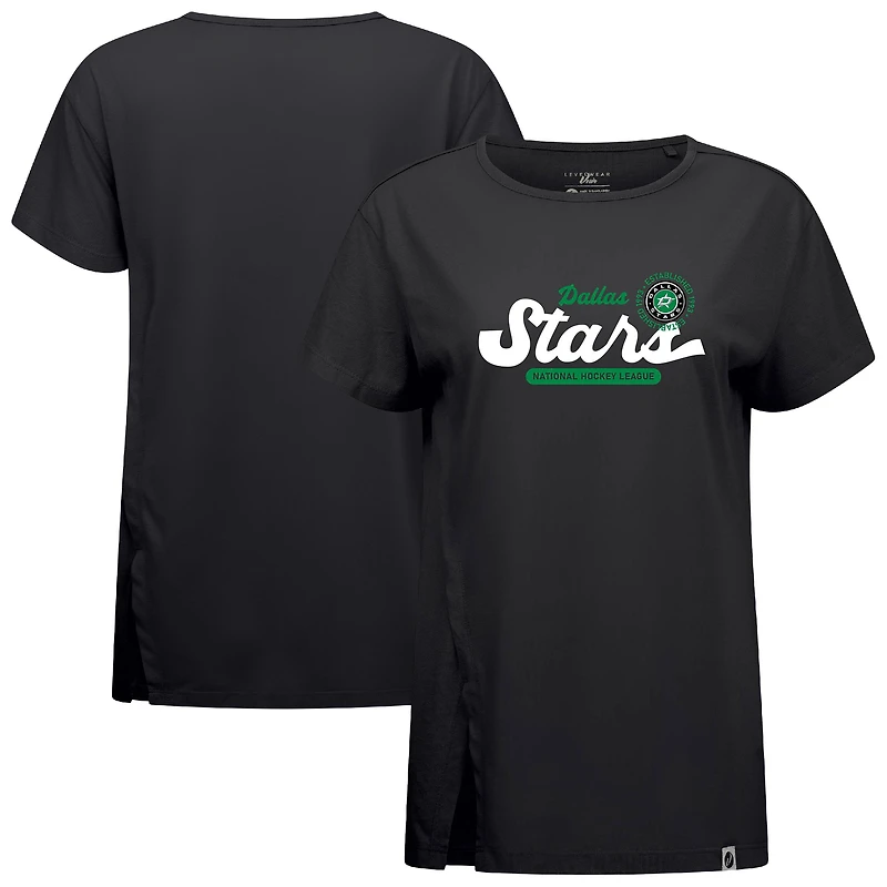 Women's Levelwear  Black Dallas Stars Influx Monument T-Shirt