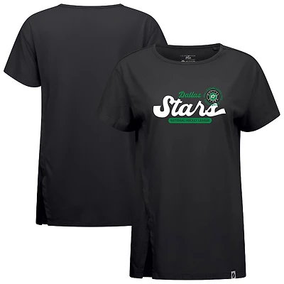 Women's Levelwear  Black Dallas Stars Influx Monument T-Shirt