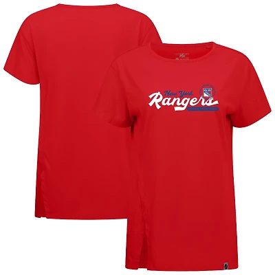 Women's Levelwear  Red New York Rangers Influx Monument T-Shirt