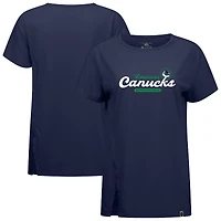 Women's Levelwear  Navy Vancouver Canucks Influx Monument T-Shirt
