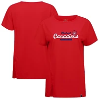 Women's Levelwear  Red Montreal Canadiens Influx Monument T-Shirt