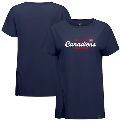 Women's Levelwear  Navy Montreal Canadiens Influx Monument T-Shirt