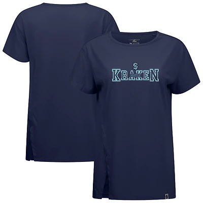 Women's Levelwear  Deep Sea Blue Seattle Kraken Influx Journey T-Shirt