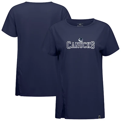 Women's Levelwear  Navy Vancouver Canucks Influx Journey T-Shirt