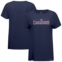 Women's Levelwear  Navy Montreal Canadiens Influx Journey T-Shirt