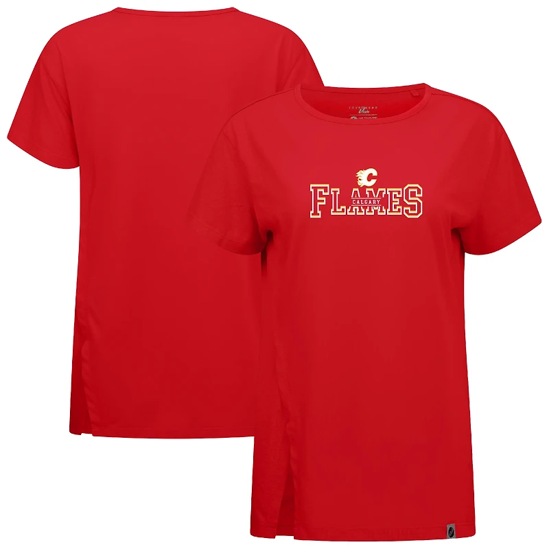 Women's Levelwear  Red Calgary Flames Influx Journey T-Shirt