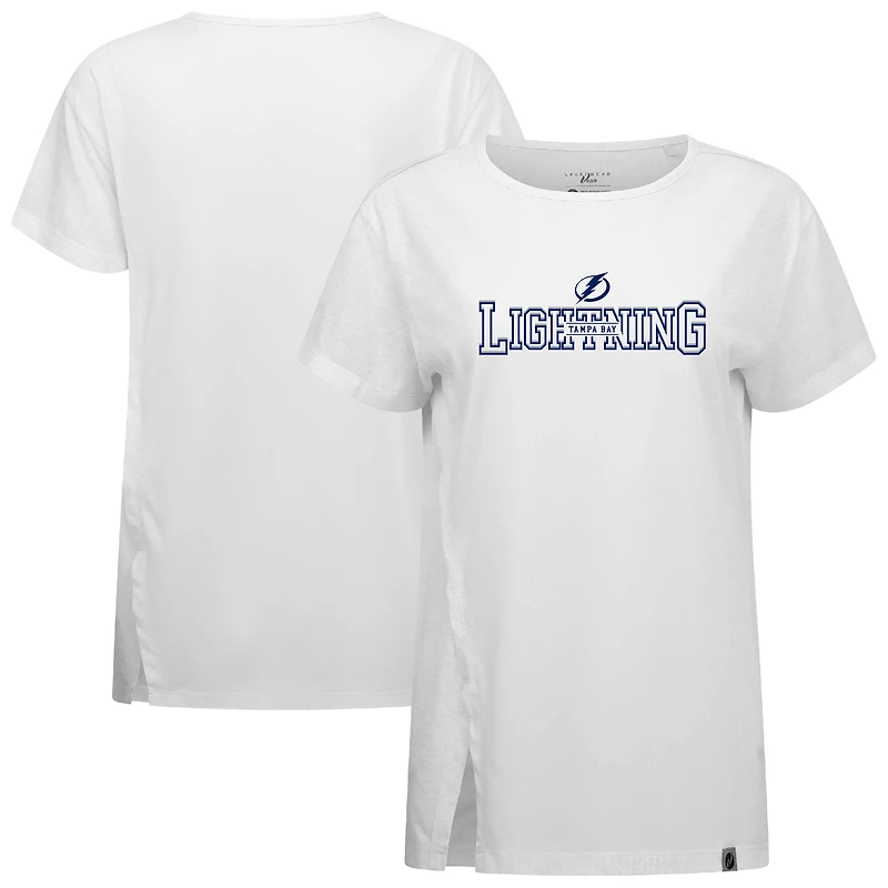 Women's Levelwear  White Tampa Bay Lightning Influx Journey T-Shirt
