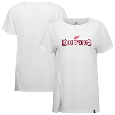 Women's Levelwear  White Detroit Red Wings Influx Journey T-Shirt