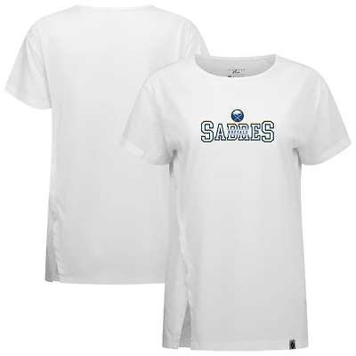 Women's Levelwear  White Buffalo Sabres Influx Journey T-Shirt