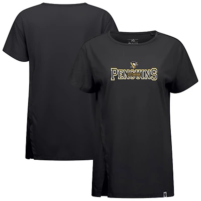Women's Levelwear  Black Pittsburgh Penguins Influx Journey T-Shirt