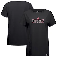 Women's Levelwear  Black New Jersey Devils Influx Journey T-Shirt