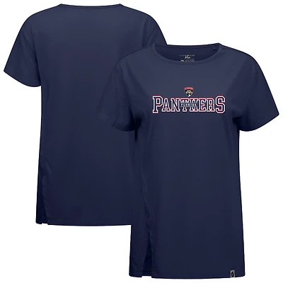 Women's Levelwear  Navy Florida Panthers Influx Journey T-Shirt