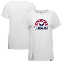 Women's Levelwear  White Washington Capitals Influx Banner Arch T-Shirt