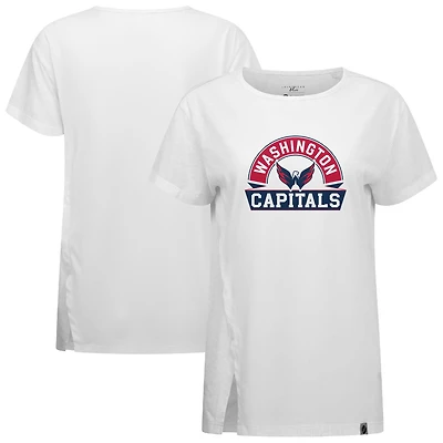 Women's Levelwear  White Washington Capitals Influx Banner Arch T-Shirt