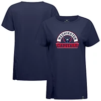Women's Levelwear  Navy Washington Capitals Influx Banner Arch T-Shirt