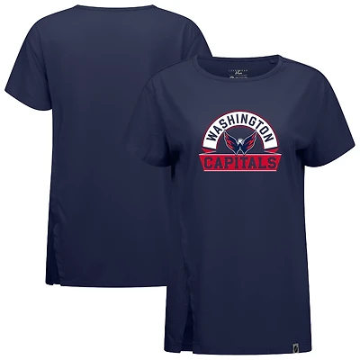Women's Levelwear  Navy Washington Capitals Influx Banner Arch T-Shirt