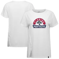 Women's Levelwear  White Florida Panthers Influx Banner Arch T-Shirt