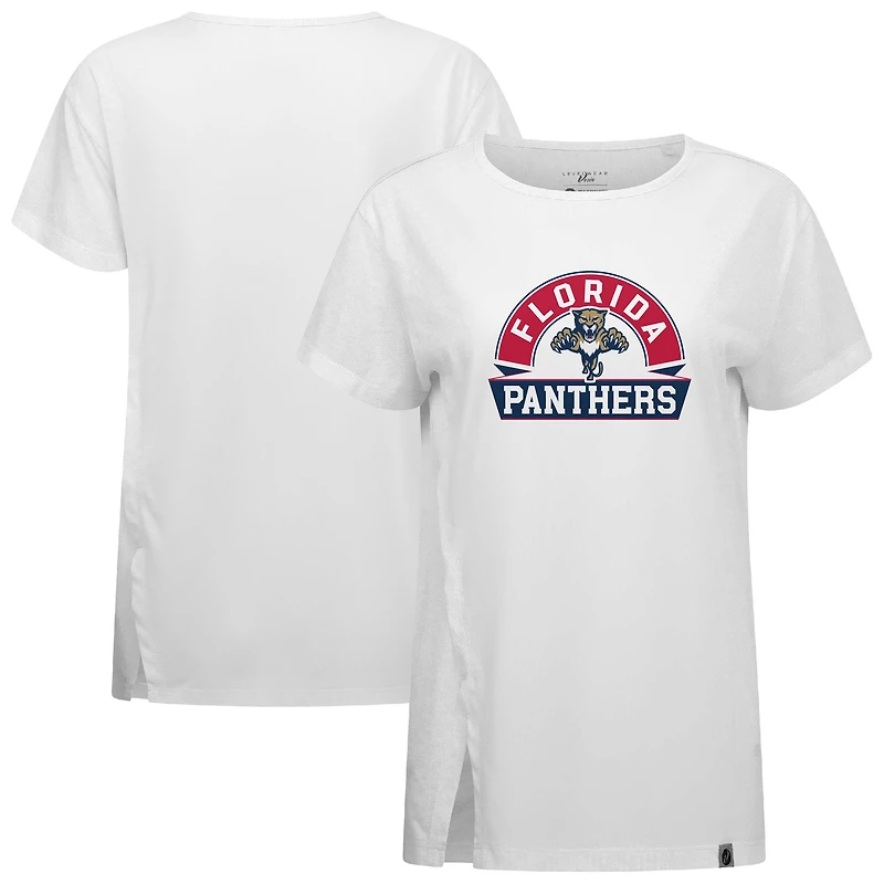 Women's Levelwear  White Florida Panthers Influx Banner Arch T-Shirt