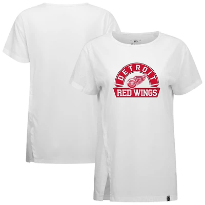 Women's Levelwear  White Detroit Red Wings Influx Banner Arch T-Shirt