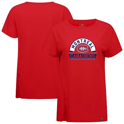 Women's Levelwear  Red Montreal Canadiens Influx Banner Arch T-Shirt