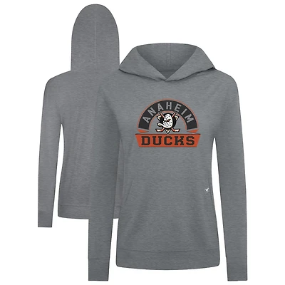 Women's Levelwear Anaheim Ducks Relay Banner Arch Pullover Hoodie