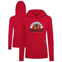 Women's Levelwear Chicago Blackhawks Relay Banner Arch Pullover Hoodie