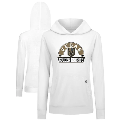 Women's Levelwear Vegas Golden Knights Relay Banner Arch Pullover Hoodie