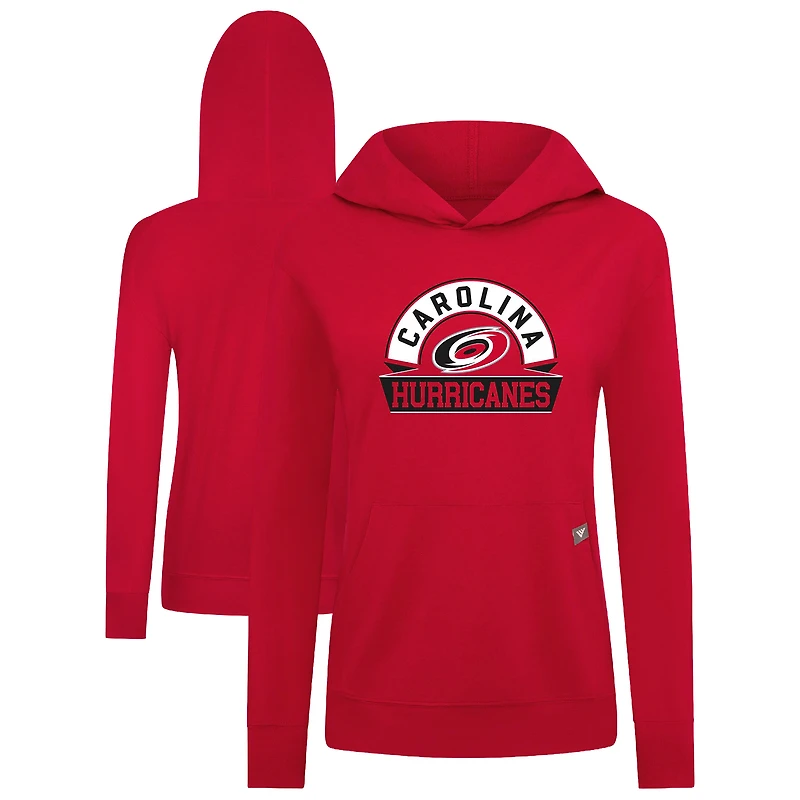 Women's Levelwear Carolina Hurricanes Relay Banner Arch Pullover Hoodie