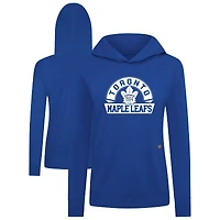 Women's Levelwear Royal Toronto Maple Leafs Relay Banner Arch Pullover Hoodie