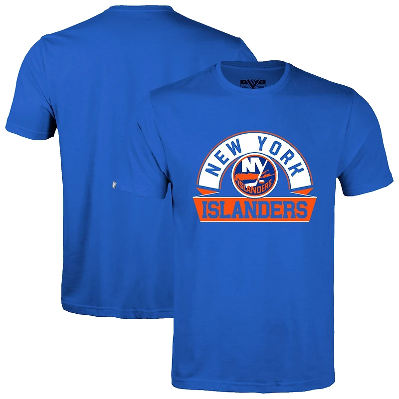 Men's Levelwear Royal New York Islanders Richmond Banner Arch T-Shirt