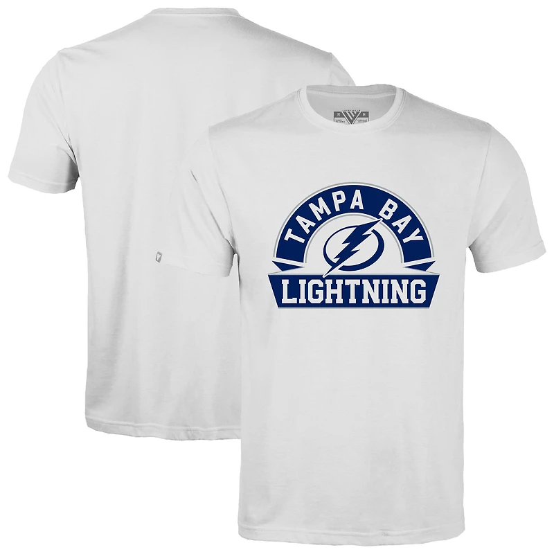 Men's Levelwear White Tampa Bay Lightning Richmond Banner Arch T-Shirt