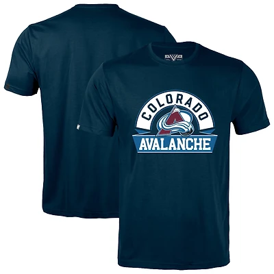 Men's Levelwear Navy Colorado Avalanche Richmond Banner Arch T-Shirt