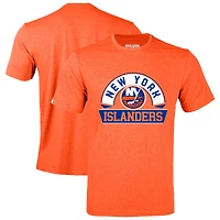 Men's Levelwear Heather Orange New York Islanders Richmond Banner Arch T-Shirt