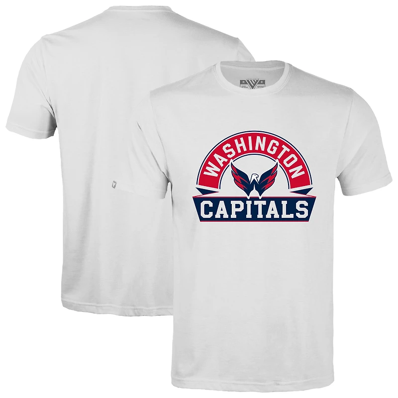 Men's Levelwear White Washington Capitals Richmond Banner Arch T-Shirt