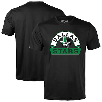 Men's Levelwear Black Dallas Stars Richmond Banner Arch T-Shirt