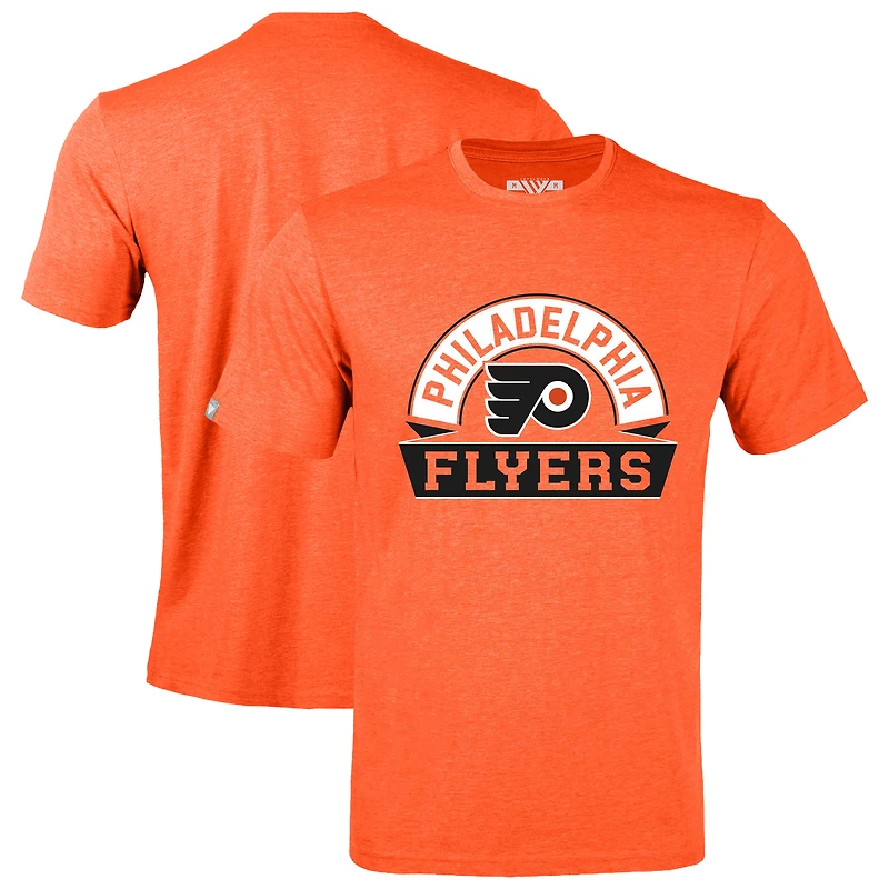 Men's Levelwear Heather Orange Philadelphia Flyers Richmond Banner Arch T-Shirt