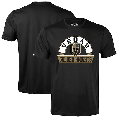 Men's Levelwear Black Vegas Golden Knights Richmond Banner Arch T-Shirt
