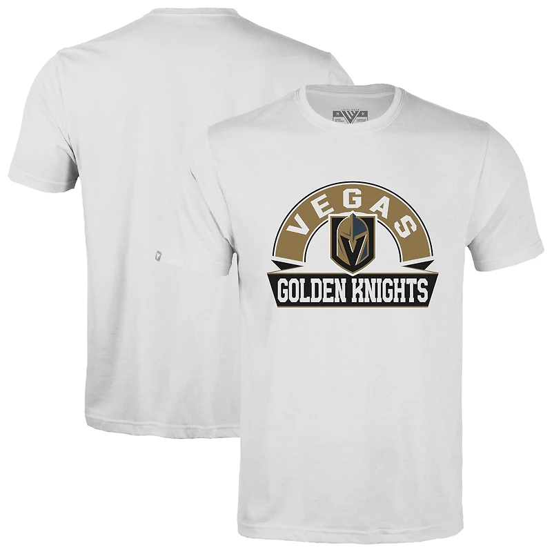 Men's Levelwear White Vegas Golden Knights Richmond Banner Arch T-Shirt