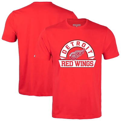 Men's Levelwear Red Detroit Wings Richmond Banner Arch T-Shirt