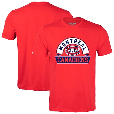 Men's Levelwear Red Montreal Canadiens Richmond Banner Arch T-Shirt