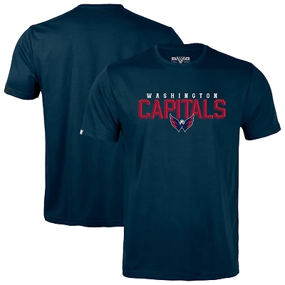 Men's Levelwear Navy Washington Capitals Richmond Carve T-Shirt