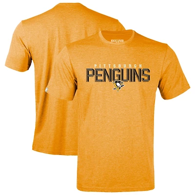 Men's Levelwear Gold Pittsburgh Penguins Richmond Carve T-Shirt