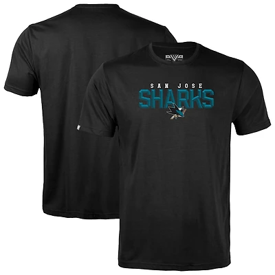Men's Levelwear Black San Jose Sharks Richmond Carve T-Shirt