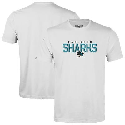 Men's Levelwear White San Jose Sharks Richmond Carve T-Shirt