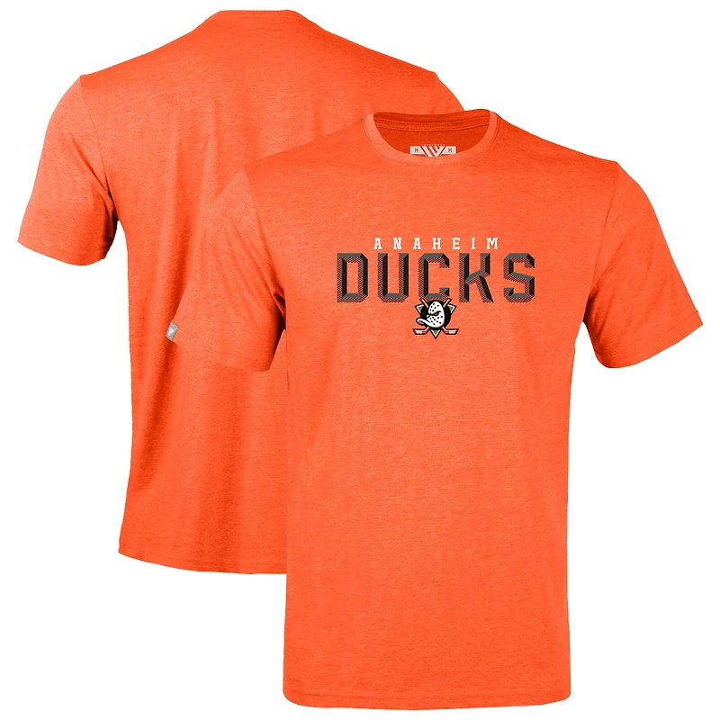 Men's Levelwear Heather Orange Anaheim Ducks Richmond Carve T-Shirt